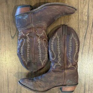 Classic Brown Western Cowboy Boots